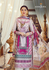 Asim Jofa Luxury Lawn Ajrl-14 Embroidered Lawn 3 Pcs