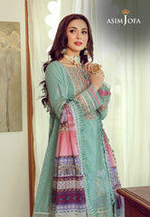 Asim Jofa Luxury Lawn Ajrl-11 Embroidered Woven Jacquard Lawn 3 Pcs