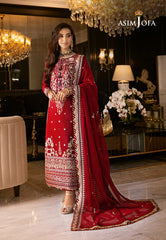 Asim Jofa Designers Limited Edition Ajrnd-26 Embroidered Stitched 3 Pcs