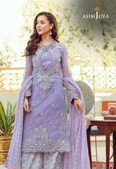 Asim Jofa Luxury Lawn Ajrl-05 Embroidered Organza 3 Pcs