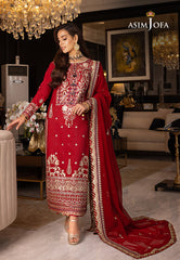 Asim Jofa Designers Limited Edition Ajrnd-26 Embroidered Stitched 3 Pcs