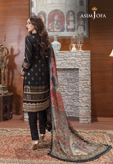 Asim Jofa Luxury Lawn Ajrl-10 Embroidered Woven Jacquard Lawn 3 Pcs