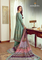 Asim Jofa Luxury Lawn Ajrl-11 Embroidered Woven Jacquard Lawn 3 Pcs