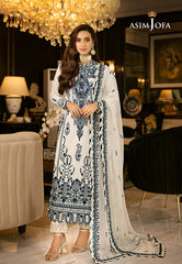 Asim Jofa Rang e Noor Ajrn-01 Embroidered Paper Cotton 3 Pcs