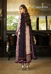 Asim Jofa Rang e Noor Ajrn-20 Embroidered Lawn Silk 3 Pcs