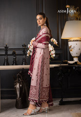 Asim Jofa Rang e Noor Ajrn-06 Embroidered Lawn Silk 3 Pcs