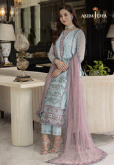 Asim Jofa Rang e Noor Ajrn-24 Embroidered Chiffon 3 Pcs
