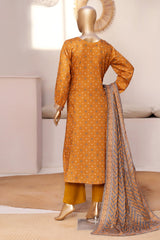 Bin Saeed Stitched 3 Piece Exclusive Printed Frock-LSM-3058-YELLOW