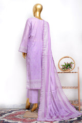 Bin Saeed Stitched 3 Piece Exclusive Printed Lawn Vol-18 Suit-LSM-3450-MOVE