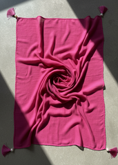 Nairah Crinkle Chiffon Dupatta Wrap-Pink Dupatta