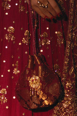 Bridal Pouch By Zaaviay Stitched Mahenoor Pouch
