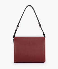 RTW Creation - Maroon and black trio twist handbag