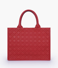 RTW Creation - Maroon box tote bag