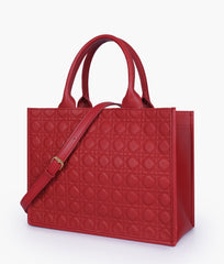 RTW Creation - Maroon box tote bag