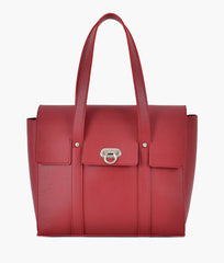 RTW Creation - Maroon carry-all satchel bag
