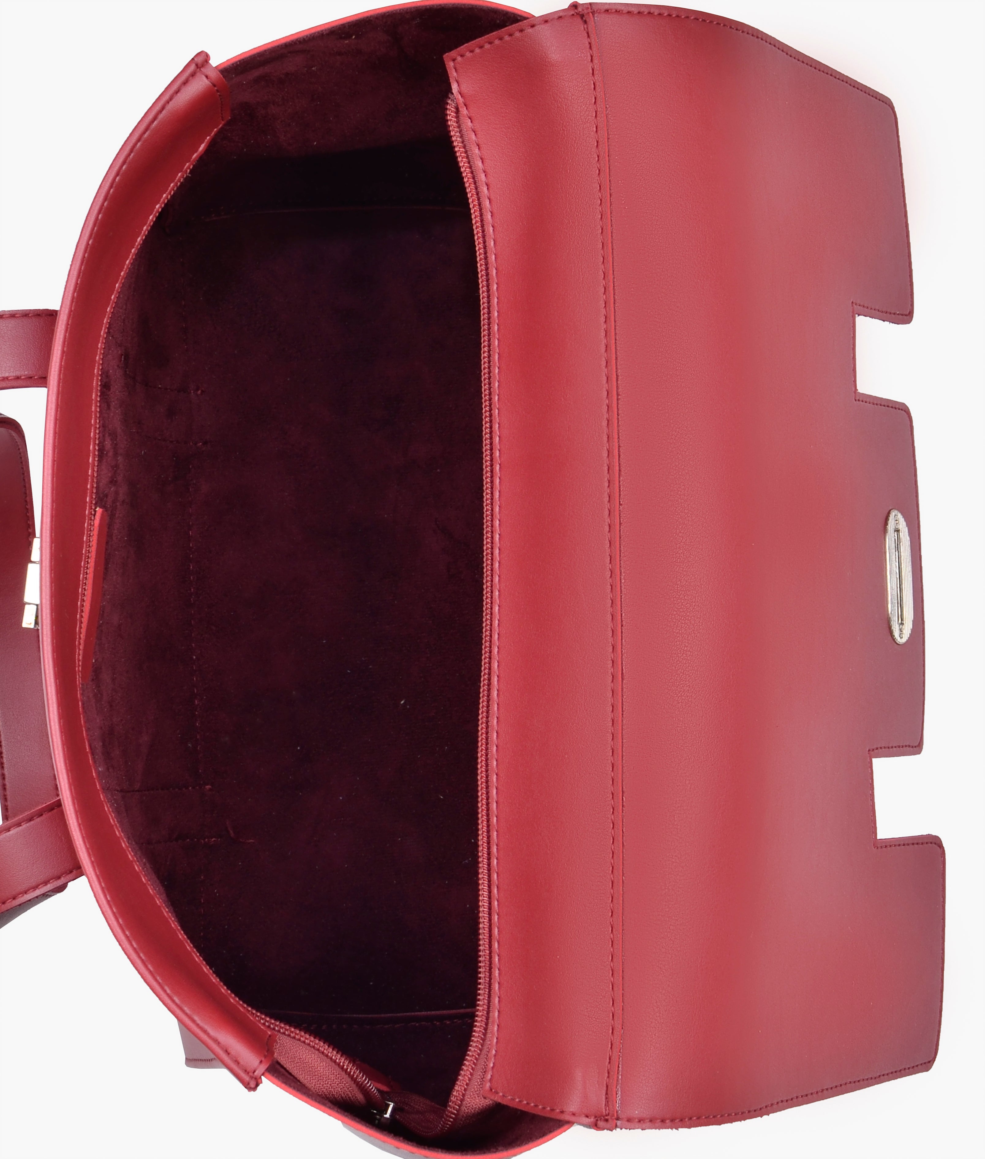 RTW Creation - Maroon carry-all satchel bag