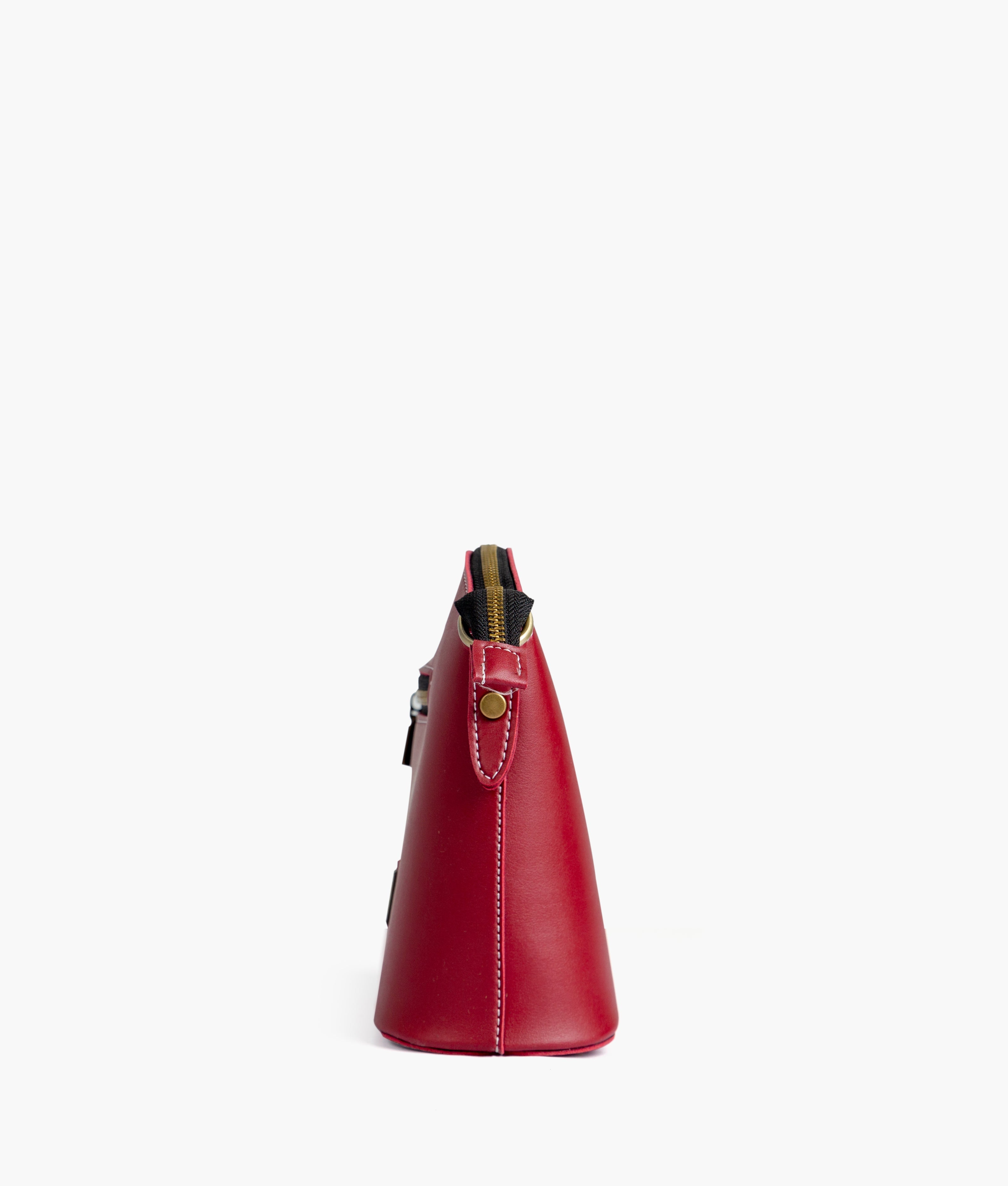 RTW Creation - Maroon dome cross-body bag