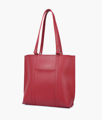 RTW Creation - Maroon double-handle tote bag