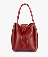 RTW Creation - Maroon drawstring bucket bag