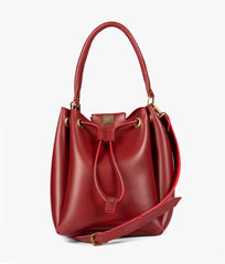 RTW Creation - Maroon drawstring bucket bag