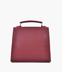 RTW Creation - Maroon push-lock messenger bag