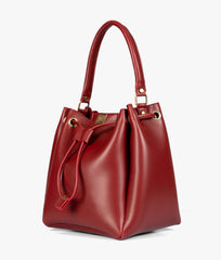 RTW Creation - Maroon drawstring bucket bag