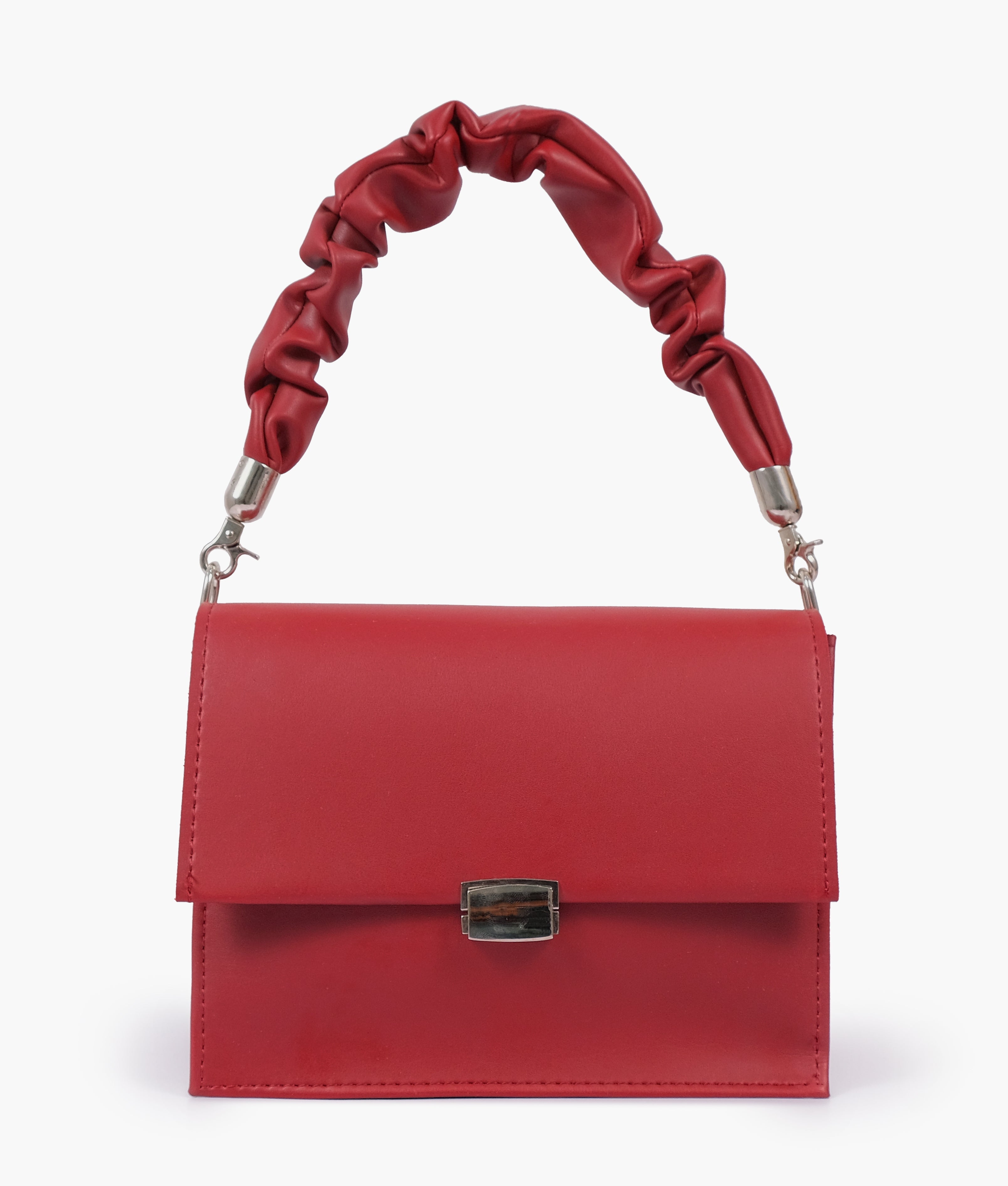 RTW Creation - Maroon top-handle mini cross-body bag
