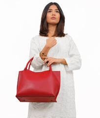 RTW Creation - Maroon tote bag