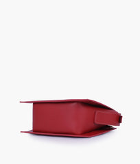 RTW Creation - Maroon trapeze top-handle bag