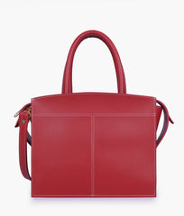 RTW Creation - Maroon trapeze top-handle bag