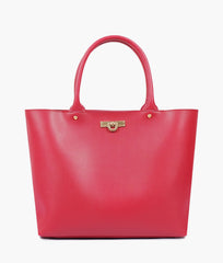 RTW Creation - Maroon zipper tote bag