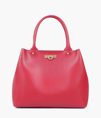 RTW Creation - Maroon zipper tote bag