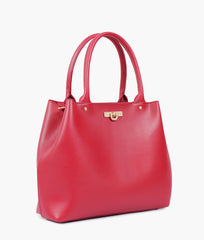 RTW Creation - Maroon zipper tote bag