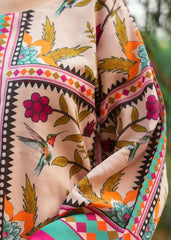 Midway Arts Stitched Co Ords Set Collection'2026-Lvory 2pc Midway arts