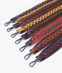 RTW Creation - Rust and army green zig-zag weave strap add-on