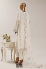 Sada Bahar Stitched 3 Piece Luxury Emb Festive Vol-07 Suit-LEL7-MK-2514-CREAM