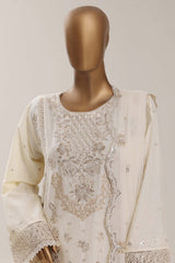 Sada Bahar Stitched 3 Piece Luxury Emb Festive Vol-07 Suit-LEL7-MK-2514-CREAM
