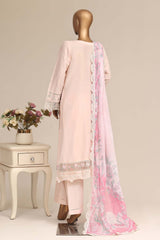 Sada Bahar Stitched 3 Piece Luxury Emb Festive Vol-07 Suit-LEL7-MK-2519-PEACH