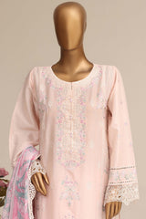 Sada Bahar Stitched 3 Piece Luxury Emb Festive Vol-07 Suit-LEL7-MK-2519-PEACH