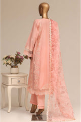 Sada Bahar Stitched 3 Piece Luxury Emb Festive Vol-07 Suit-LEL7-MK-44-PEACH