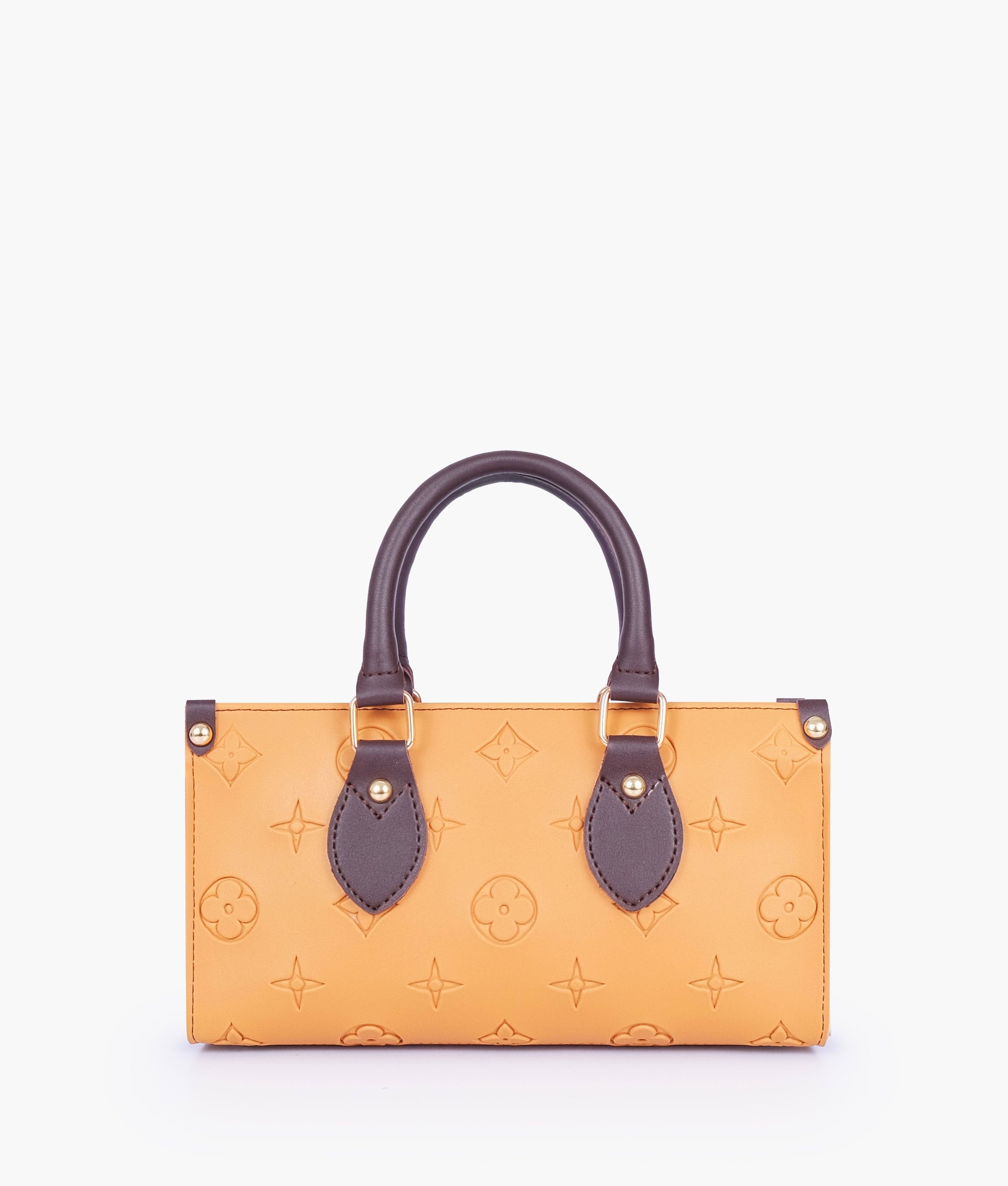 RTW Creation - Mustard and dark brown on-the-go mini bag