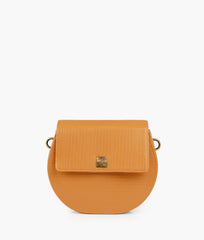 RTW Creation - Mustard crocodile saddle bag