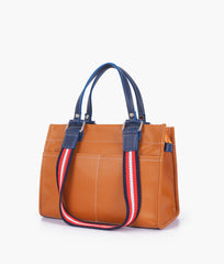 RTW Creation - Mustard dual-pocket mini tote bag