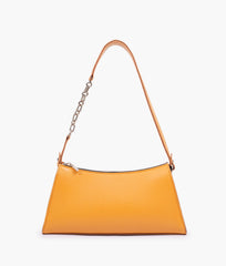 RTW Creation - Yellow evening bag with chain handle