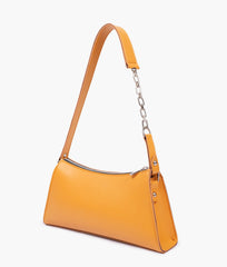 RTW Creation - Yellow evening bag with chain handle