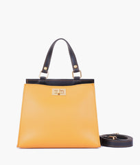 RTW Creation - Mustard front lock top-handle mini bag
