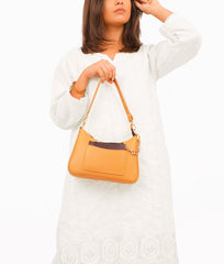 RTW Creation - Mustard hobo evening bag
