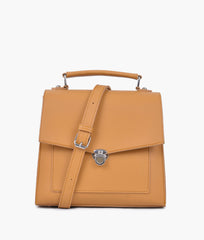 RTW Creation - Mustard push-lock messenger bag