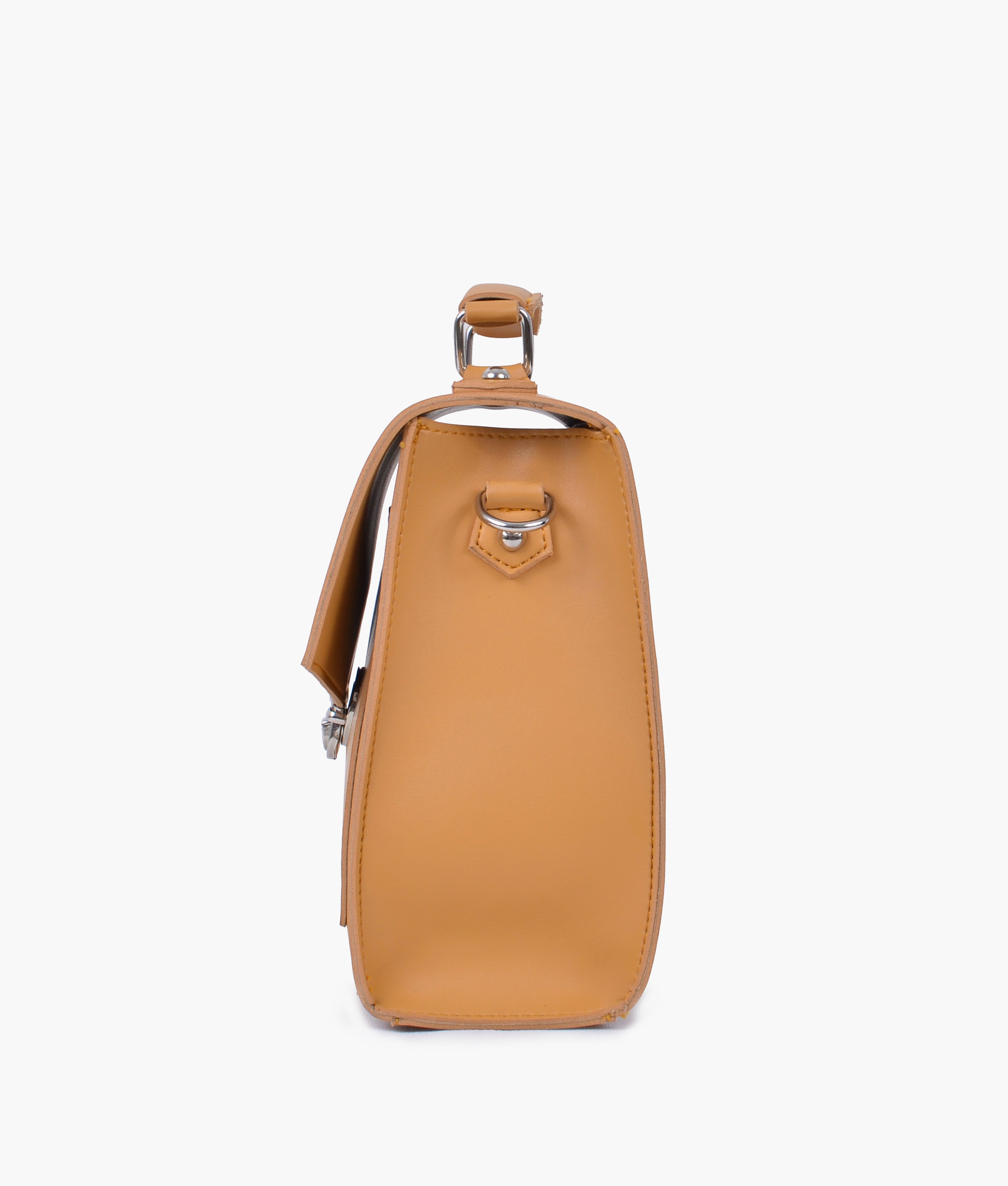 RTW Creation - Mustard push-lock messenger bag