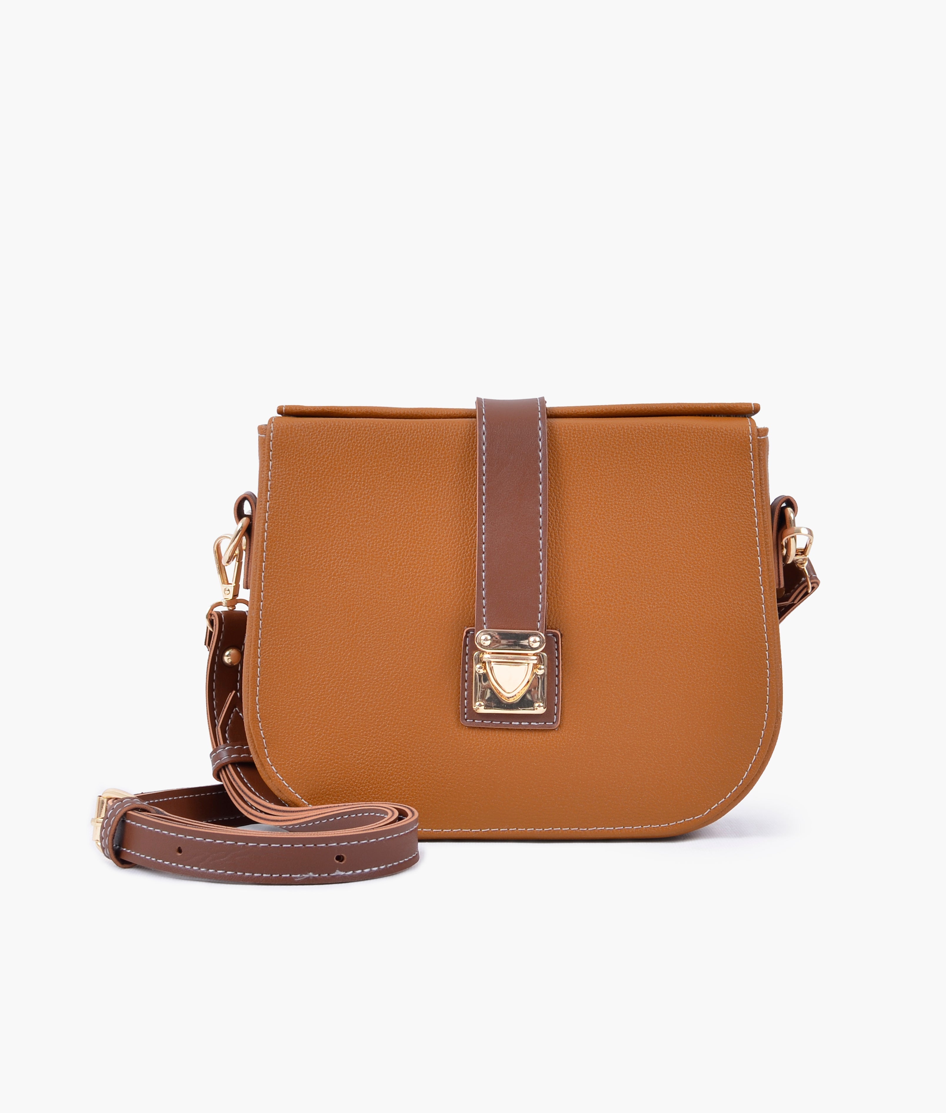 RTW Creation - Mustard push-lock saddle bag